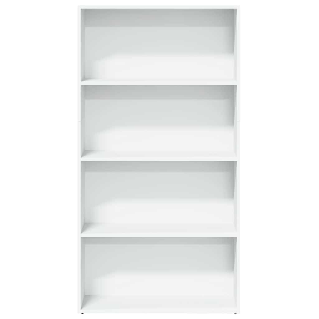 Bookcase White 80x30x152 cm Engineered Wood