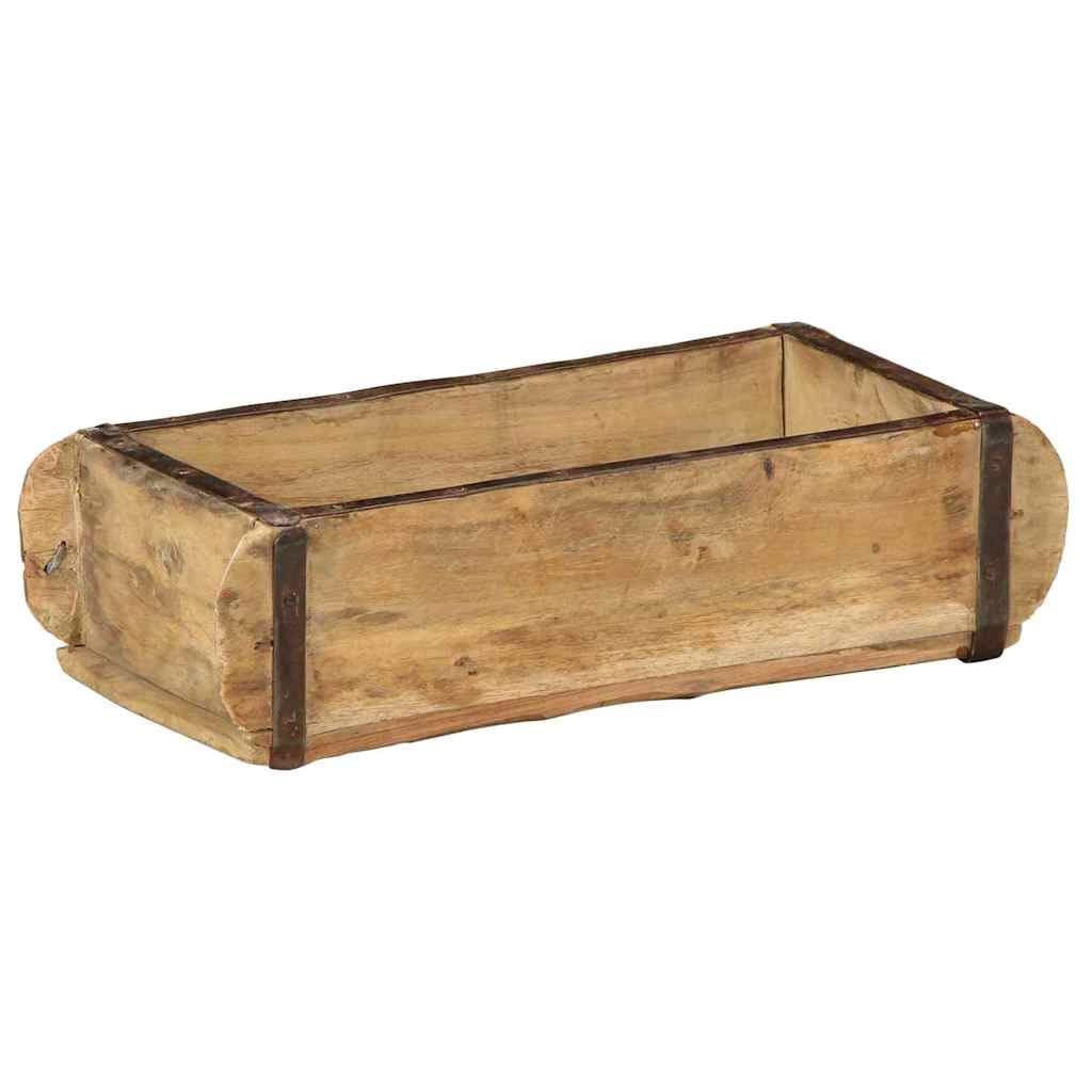 Tray 4 pcs Brown 30 x 15 x 9 cm Solid Reclaim Wood