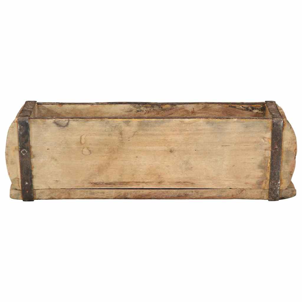 Tray 4 pcs Brown 30 x 15 x 9 cm Solid Reclaim Wood