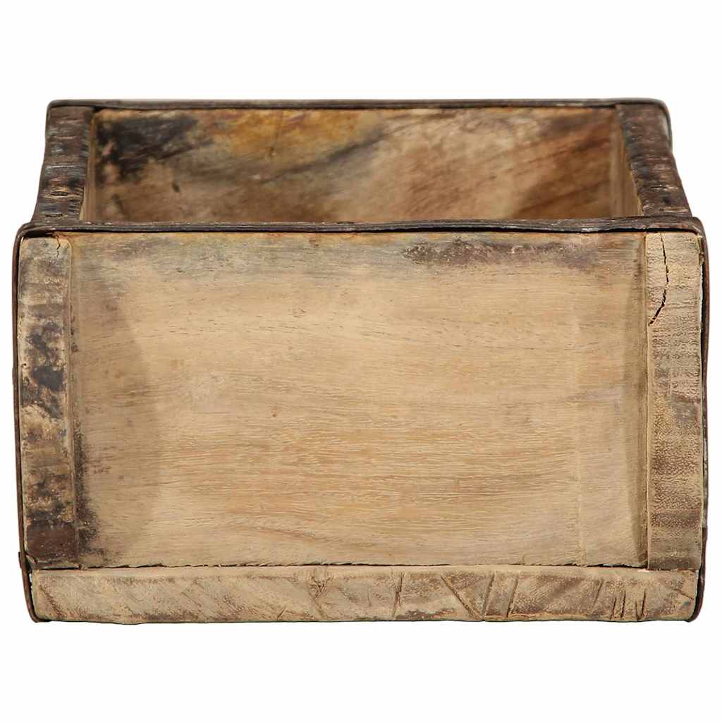 Tray 4 pcs Brown 30 x 15 x 9 cm Solid Reclaim Wood