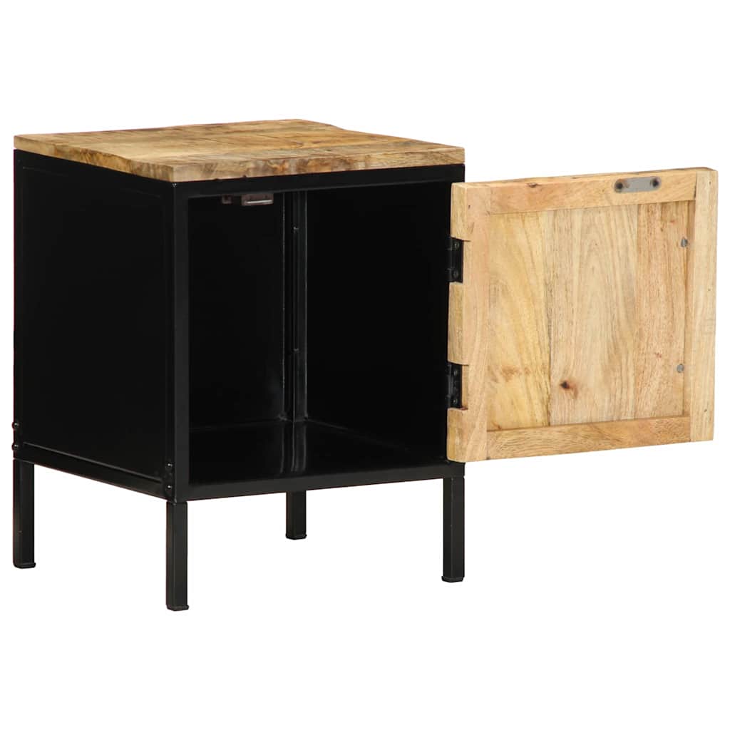 Bedside Cabinet Brown and Black 30 x 30 x 40 cm