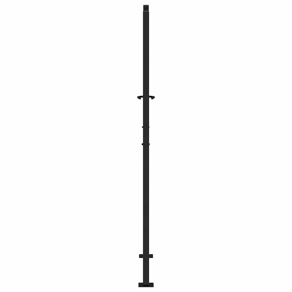 Garden Gate Black 100x175 cm Steel Wave  Design