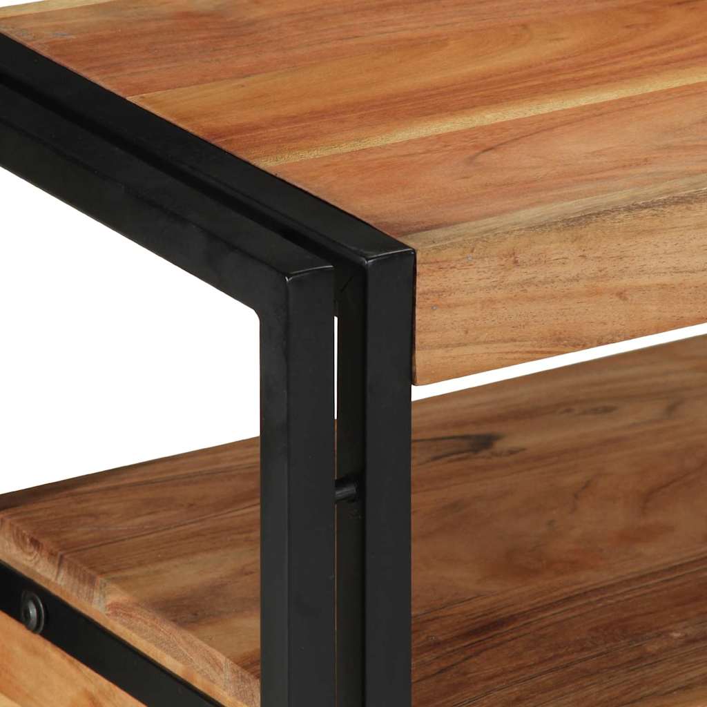 Console Table Brown 120 x 33 x 75 cm Solid Acacia Wood