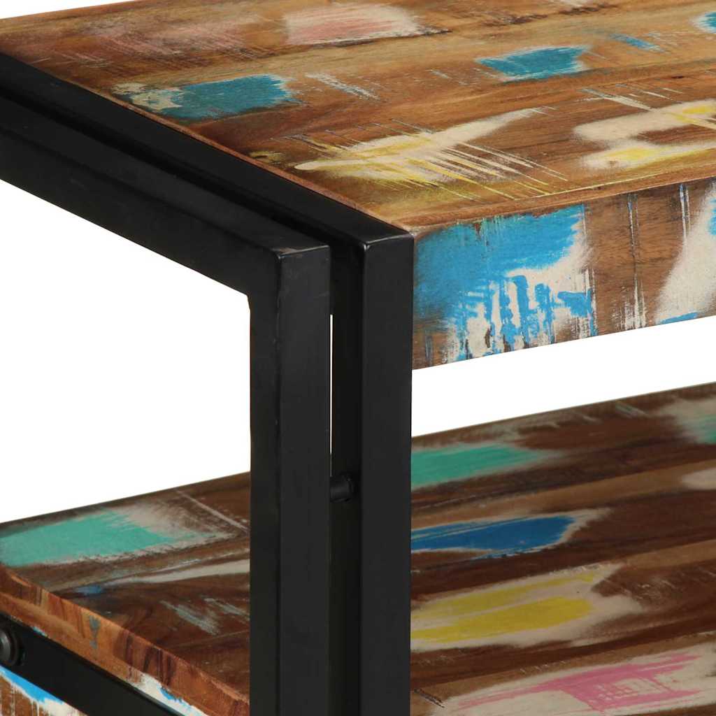 Console Table Multicolour 90 x 33 x 75 cm Solid Reclaim Wood