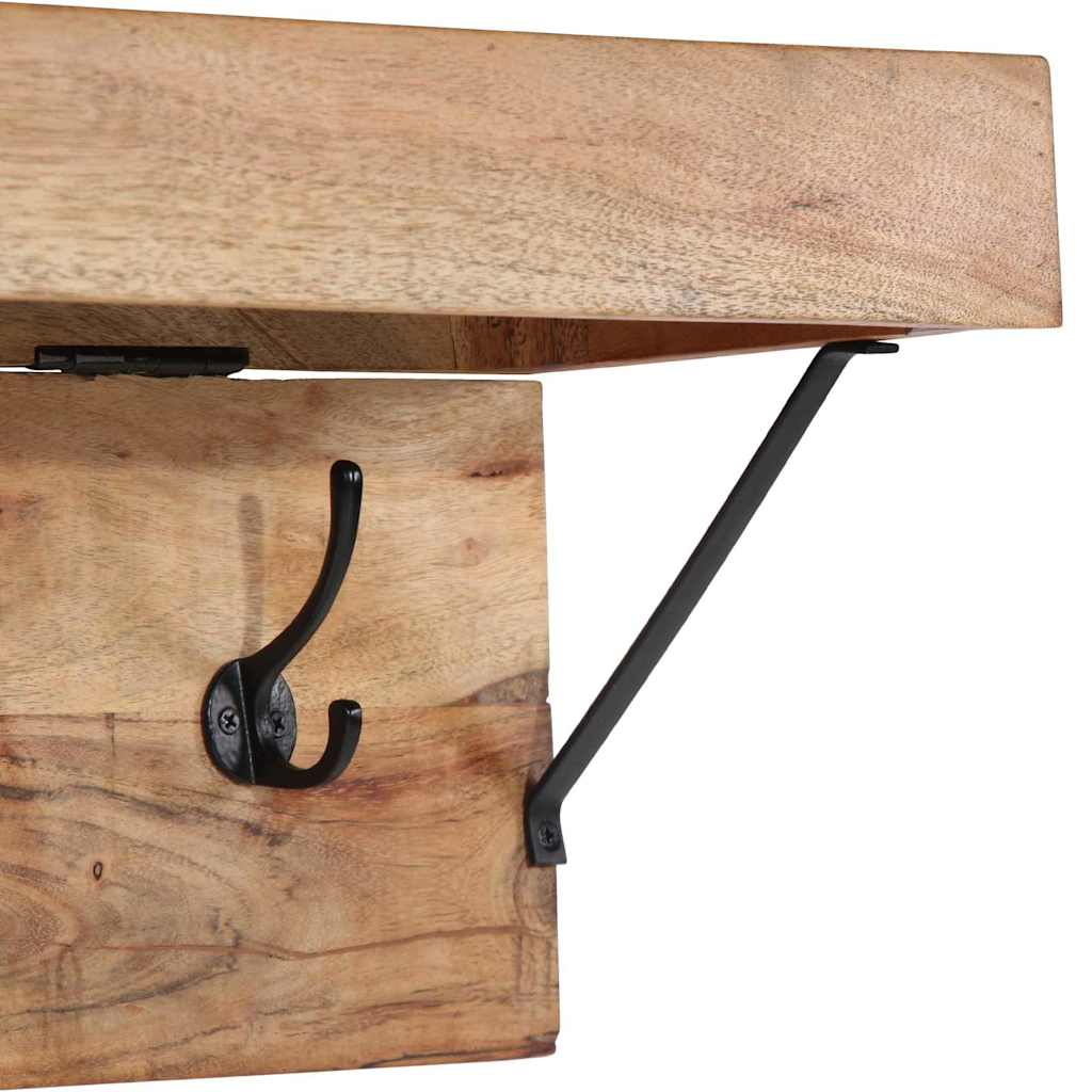 Coat Rack 73 x 19 x 23 cm Brown Solid Acacia wood