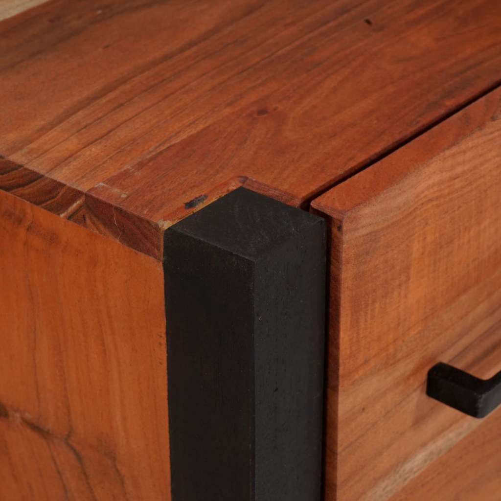 Sideboard with Drawer Brown 55 x 30 x 75 cm Solid Acacia Wood