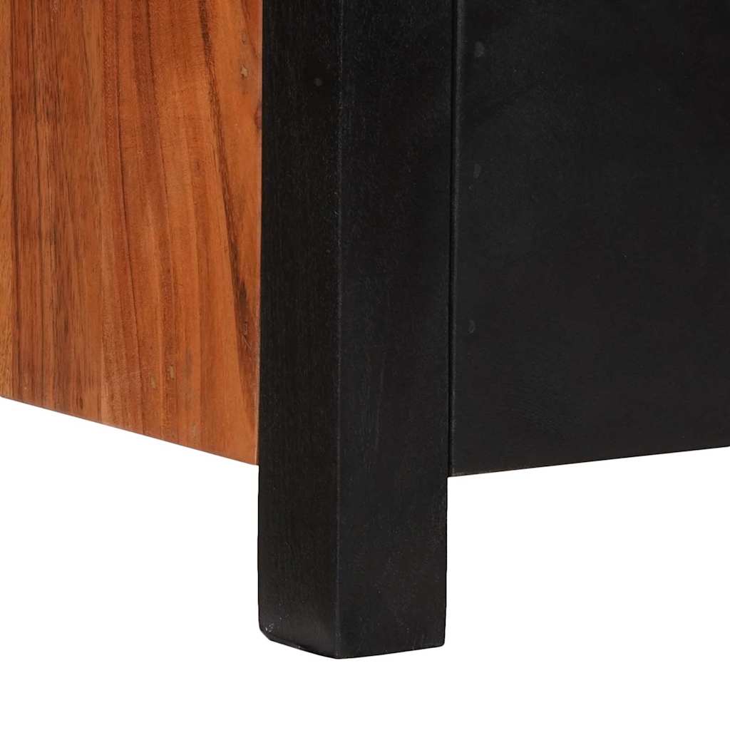 Media Cabinet Brown 110 x 30 x 40 cm Solid Acacia Wood
