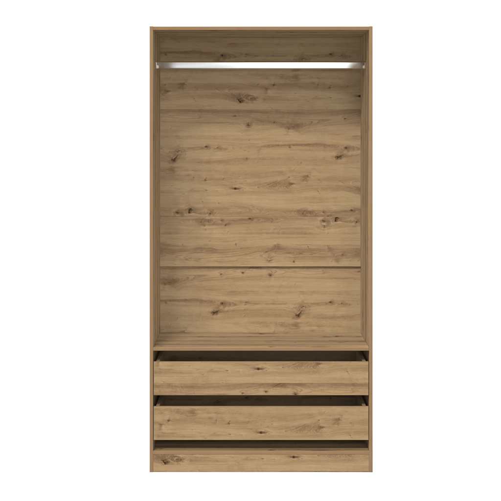 Wardrobe Artisan Oak 100x50x200 cm Engineered Wood