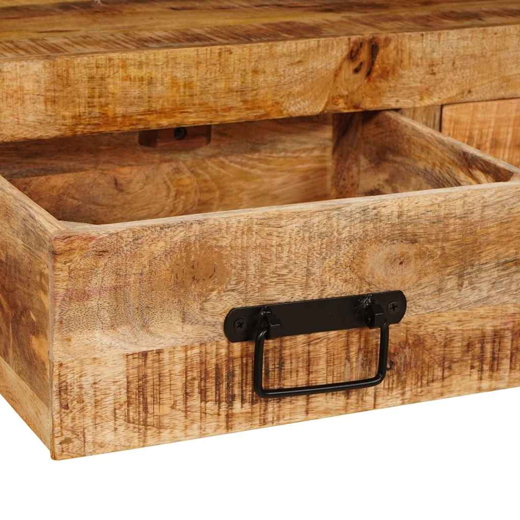 Console Tables 2 pcs Brown 161 x 33 x 75 cm Solid Mango Wood