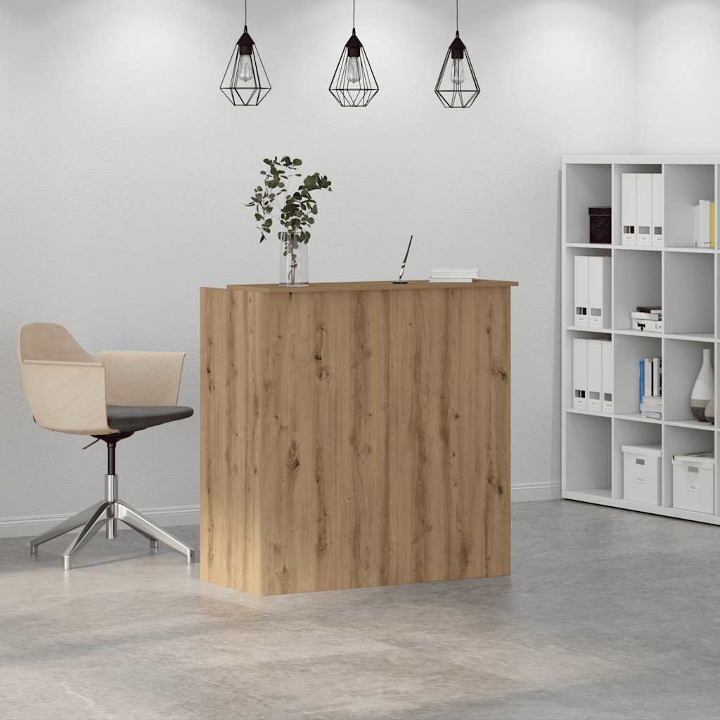 Reception Desk Artisan Oak 100x50x103,5 cm Engineered Wood
