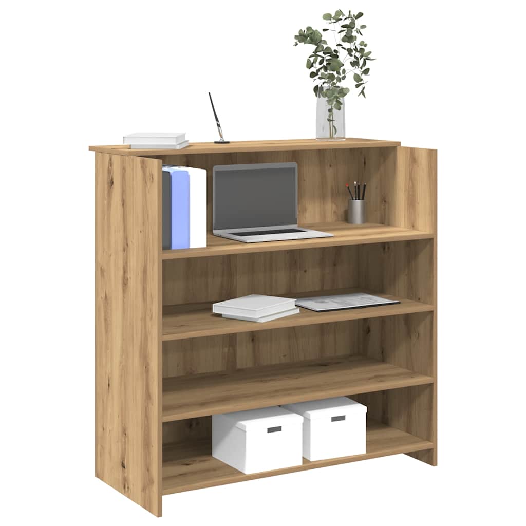 Reception Desk Artisan Oak 100x50x103,5 cm Engineered Wood