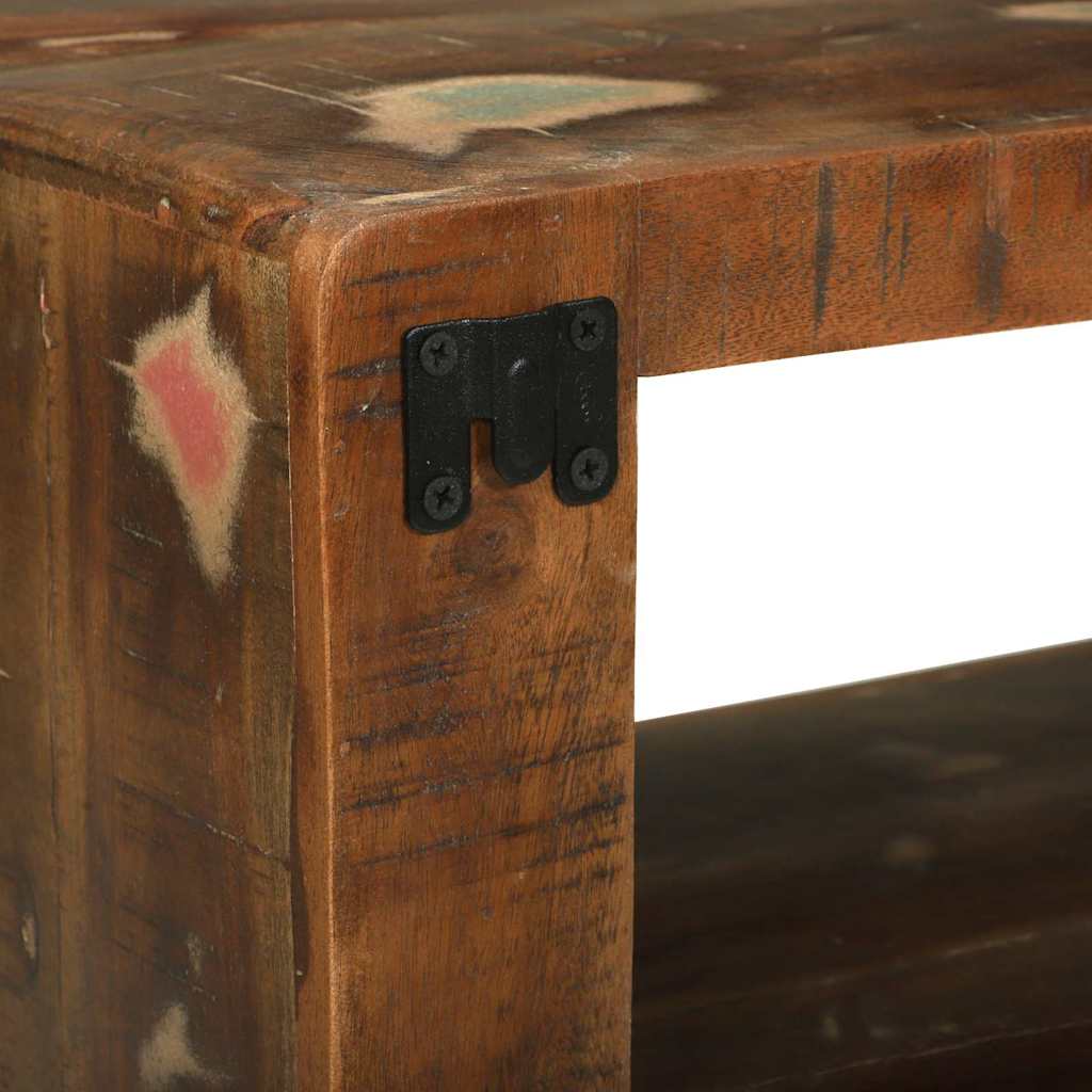 TV Cabinet Multicolour 60 x 30 x 25 cm Solid Reclaim wood