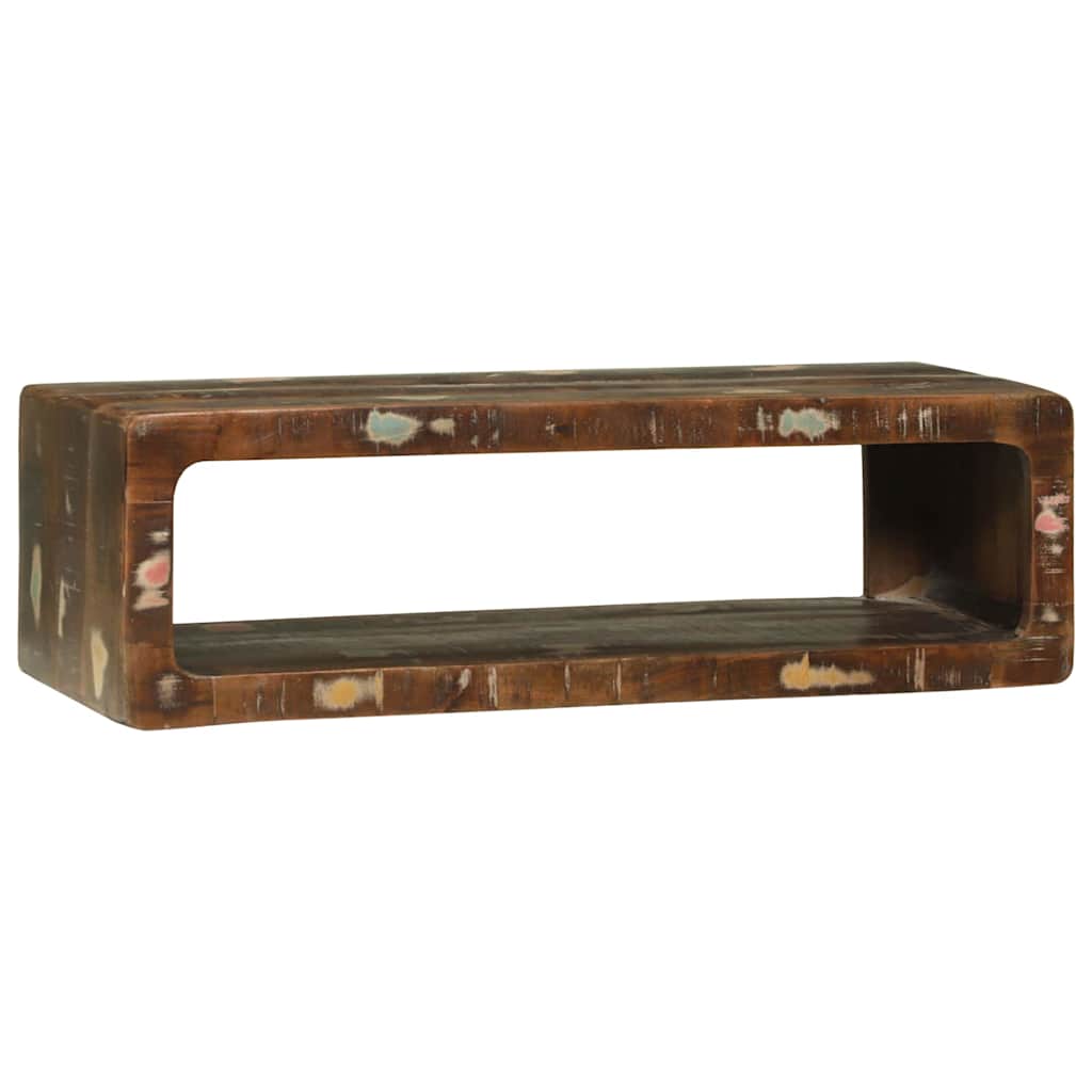 TV Cabinet Multicolour 80 x 30 x 25 cm Solid Reclaim wood