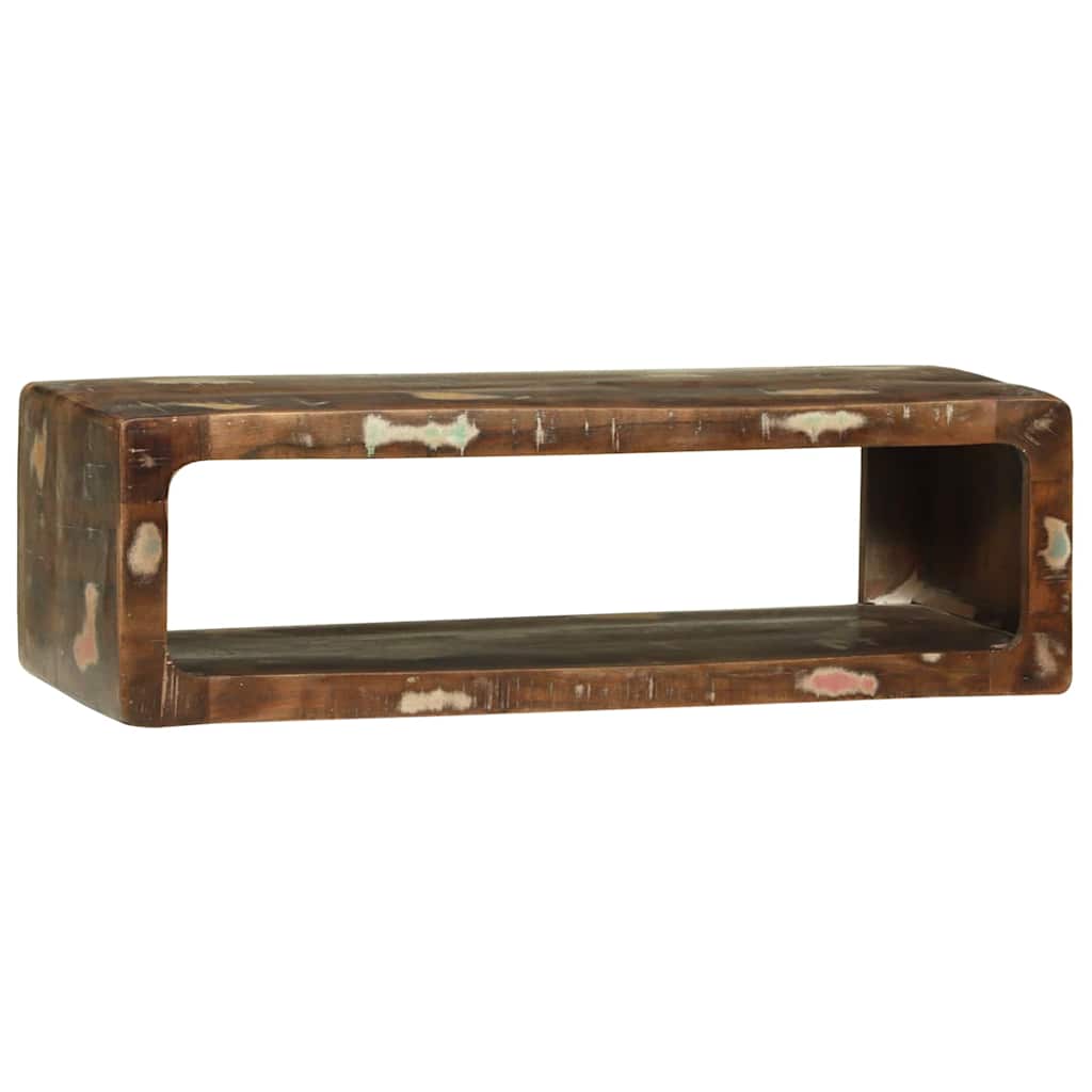 TV Cabinet Multicolour 80 x 30 x 25 cm Solid Reclaim wood