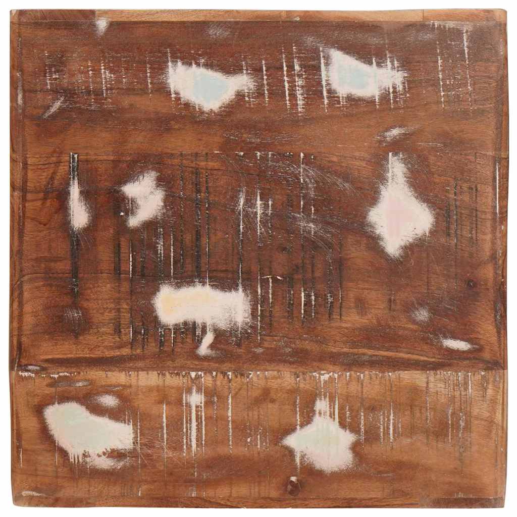 End Table with Shelf Brown 40 x 40 x 49 cm Solid Reclaim Wood