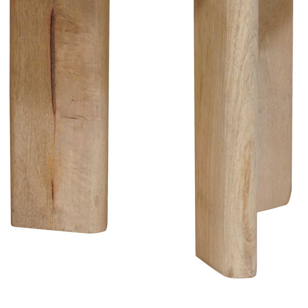 Nesting Coffee Tables 3 pcs Black Ø 54 x 40 cm Solid Mango Wood
