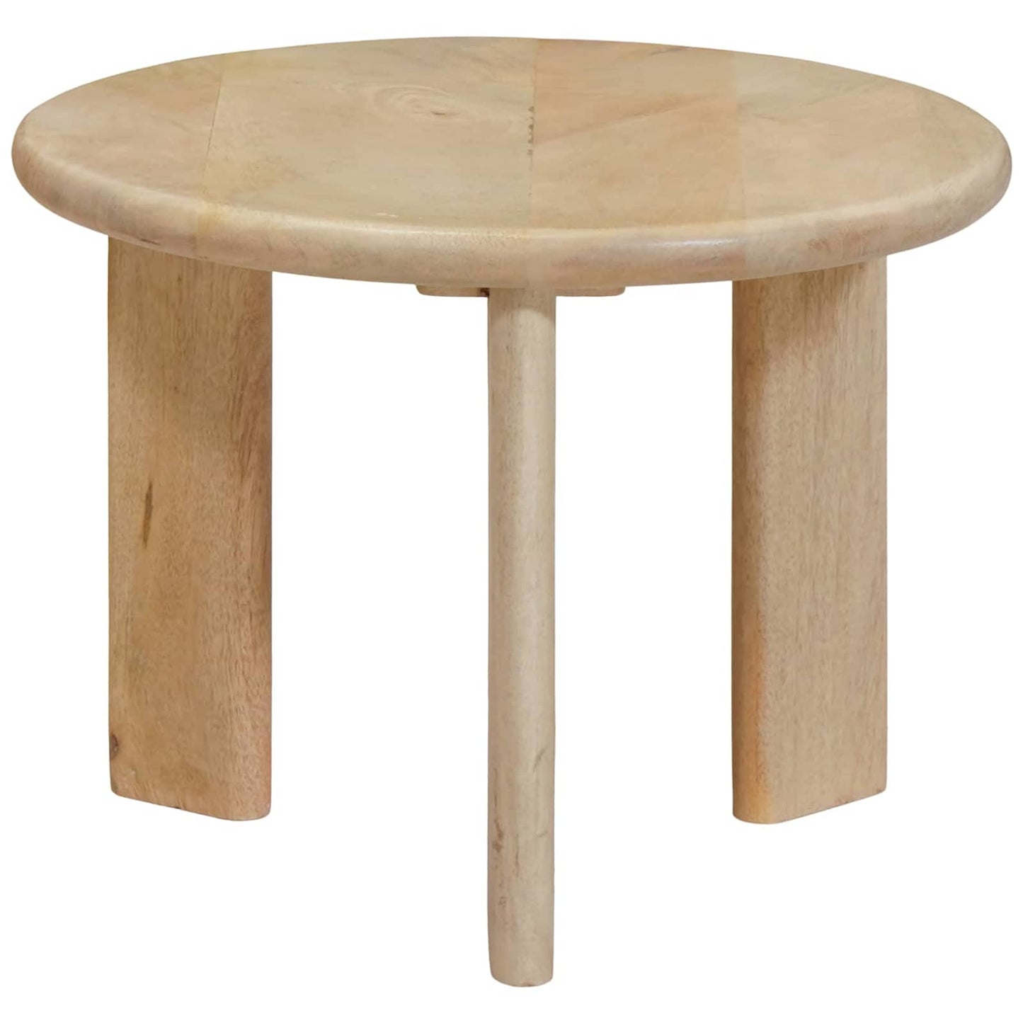 Nesting Coffee Tables 3 pcs Black Ø 54 x 40 cm Solid Mango Wood