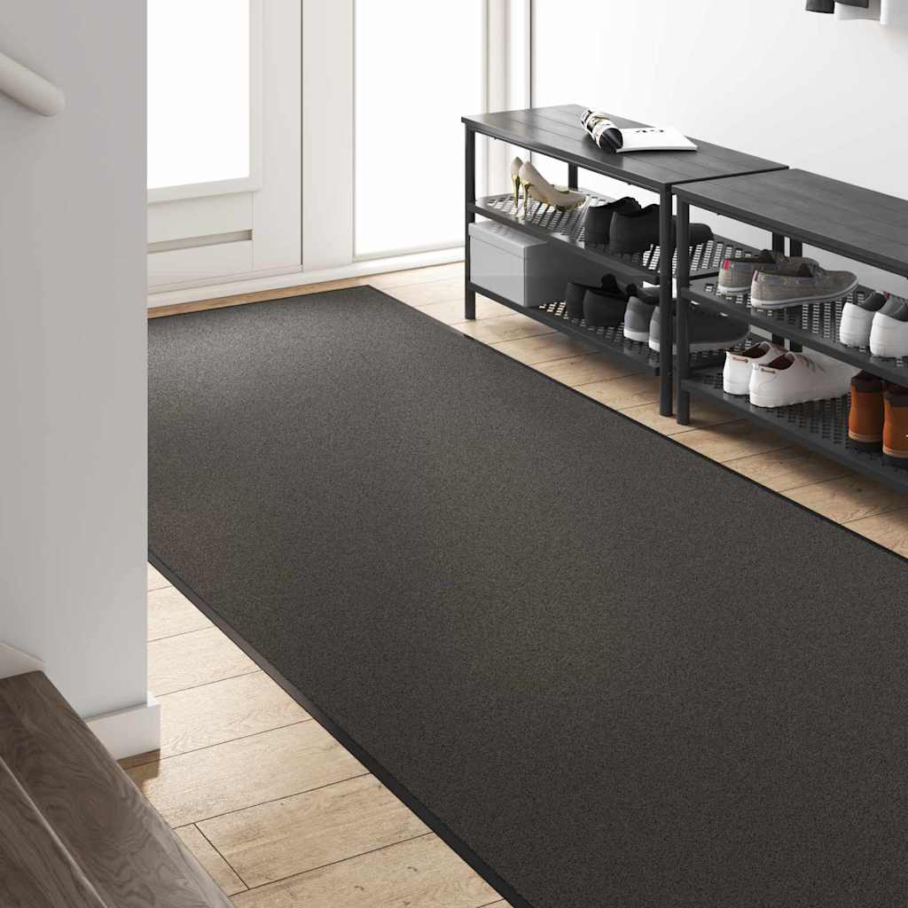 Doormat Anthracite and Black 120 x 400 cm 100% Polyamide