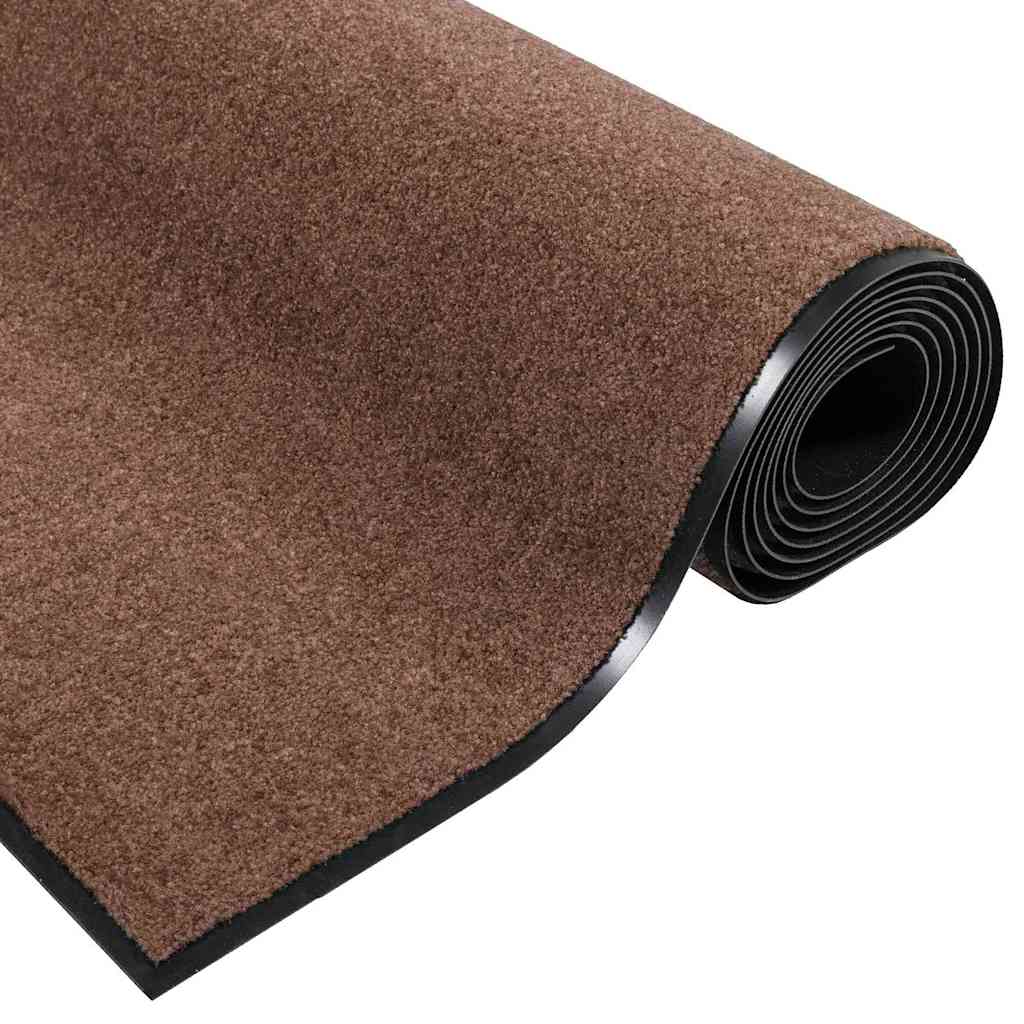 Doormat Brown and Black 120 x 180 cm 100% Polyamide