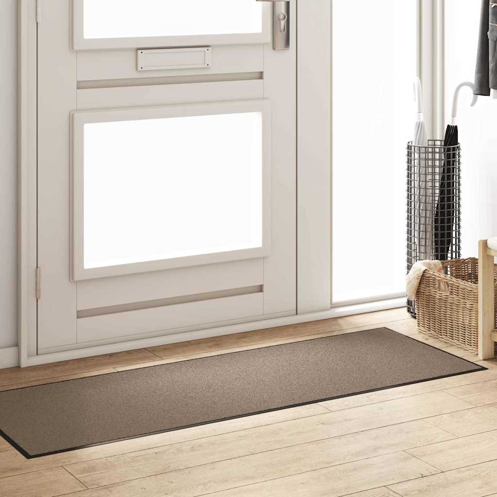 Doormat Beige and Black 60 x 180 cm 100% Polyamide