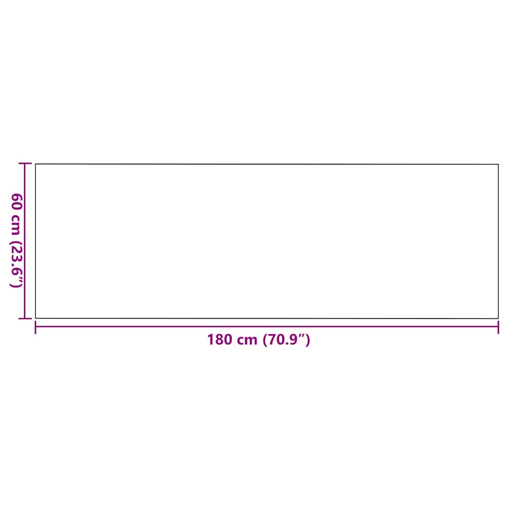 Doormat Beige and Black 60 x 180 cm 100% Polyamide