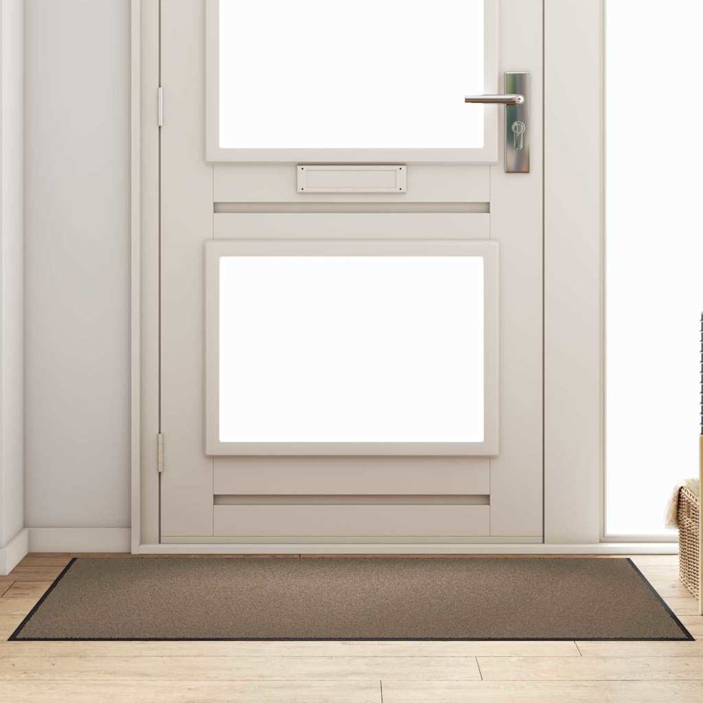Doormat Beige and Black 90 x 150 cm 100% Polyamide
