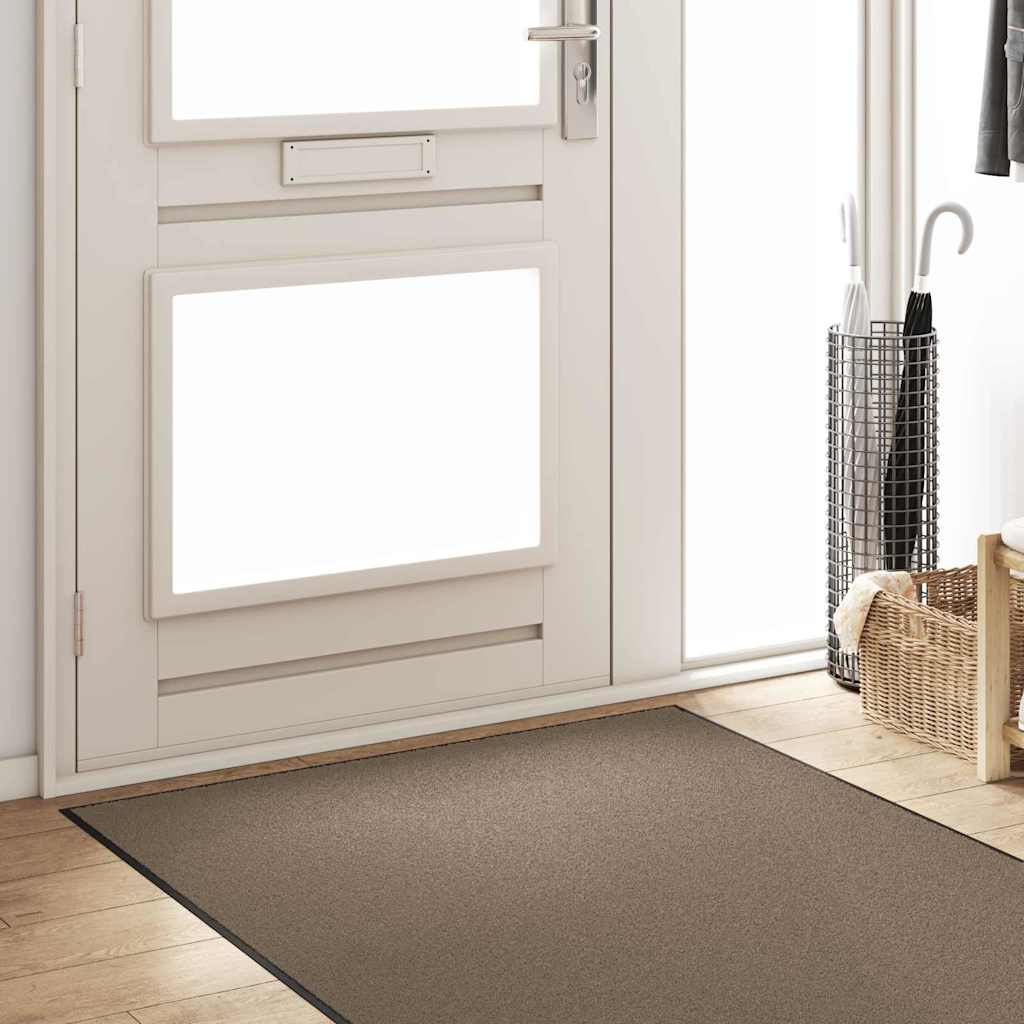 Doormat Beige and Black 120 x 300 cm 100% Polyamide
