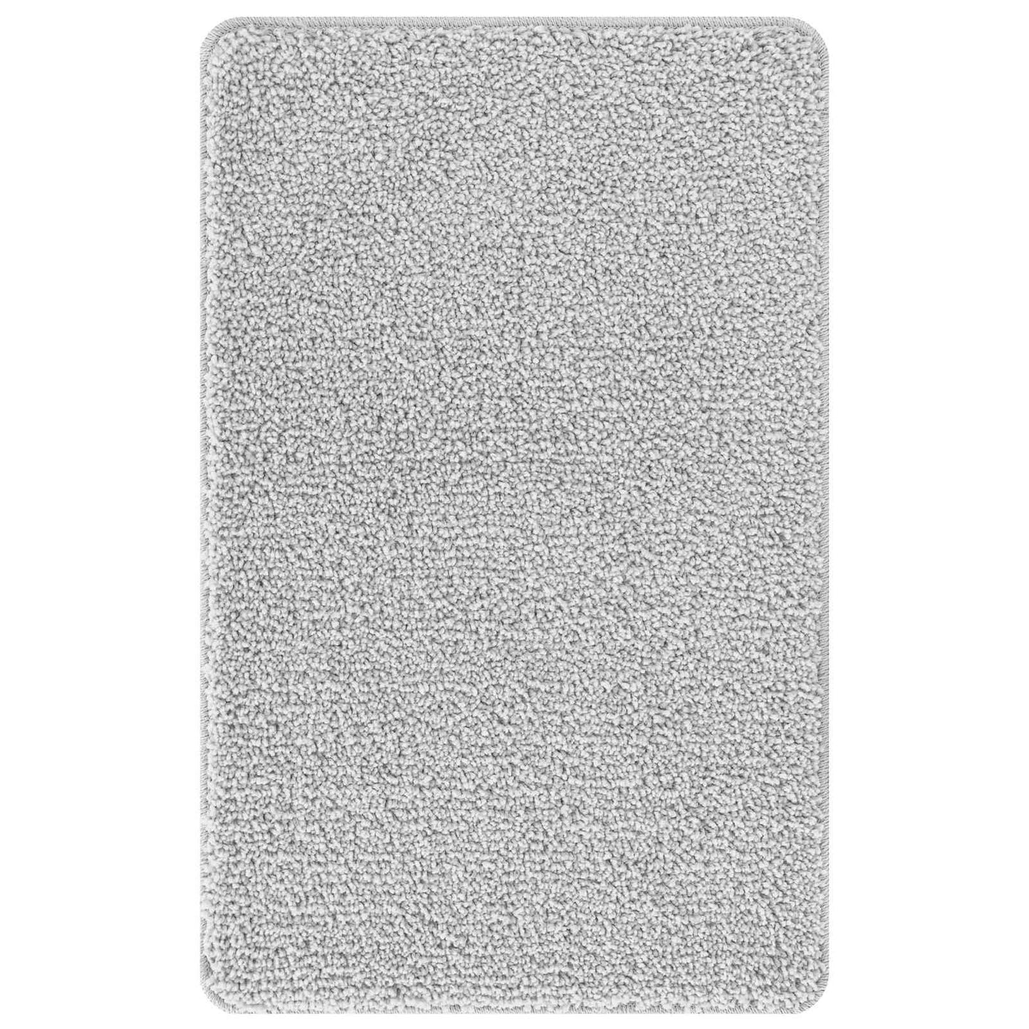 Anti-slip Bath Mat Set 3 pcs Grey 50 x 80 cm PP