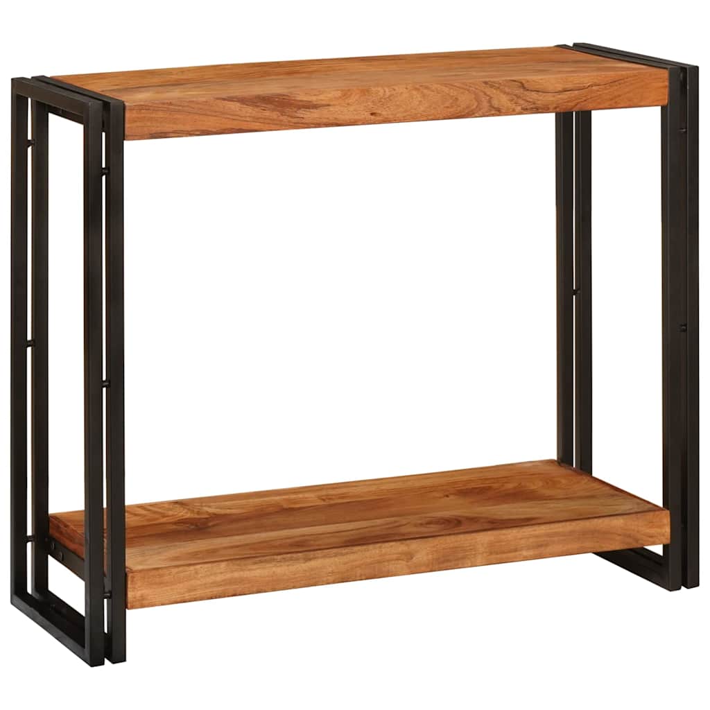Console Table Brown 90 x 33 x 75 cm Solid Acacia Wood