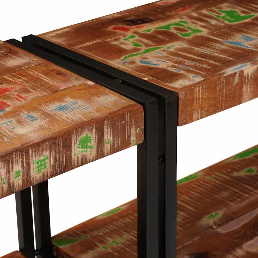 Console Table Multicolour 160 x 33 x 75 cm Solid Reclaim Wood