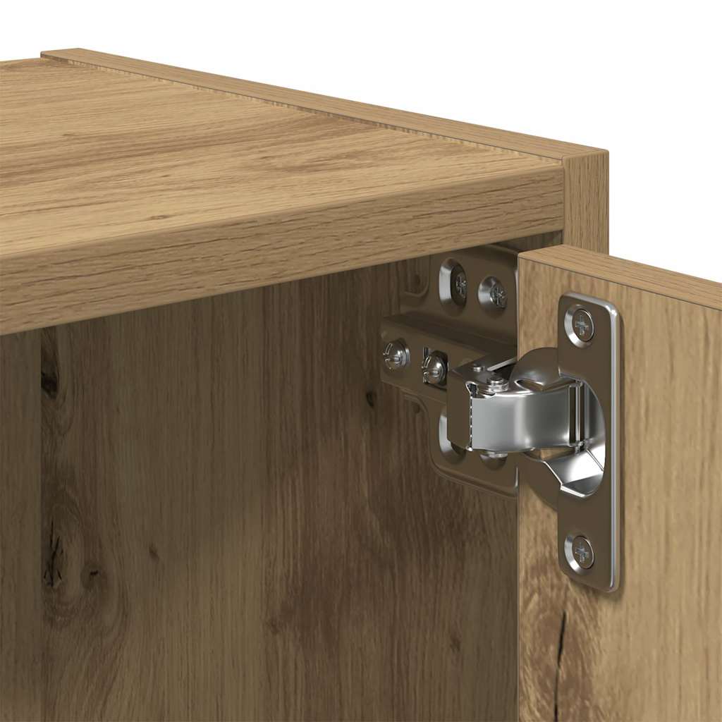 Bookcase Artisan Oak 40x24x77 cm Engineered Wood