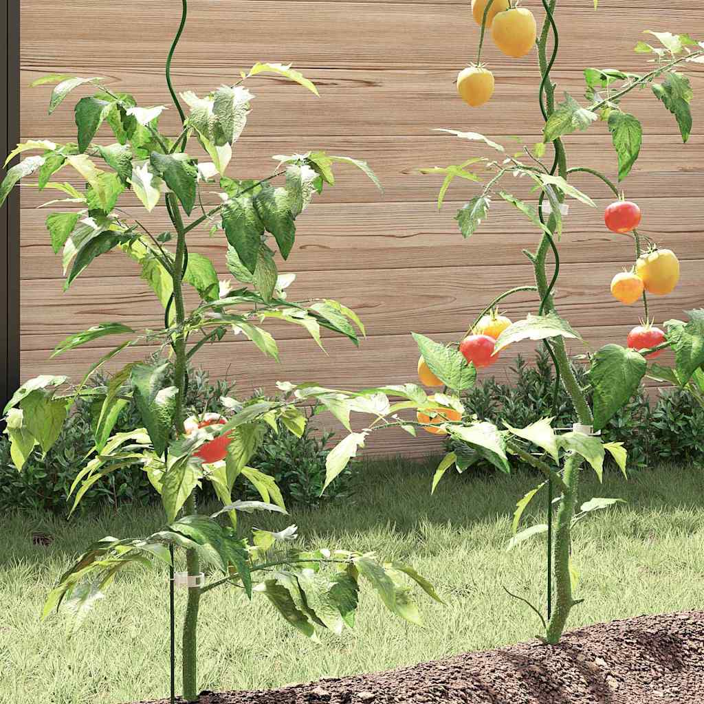 Plant Support 5 pcs Green 110 x 0.6 x 0.6 cm Steel
