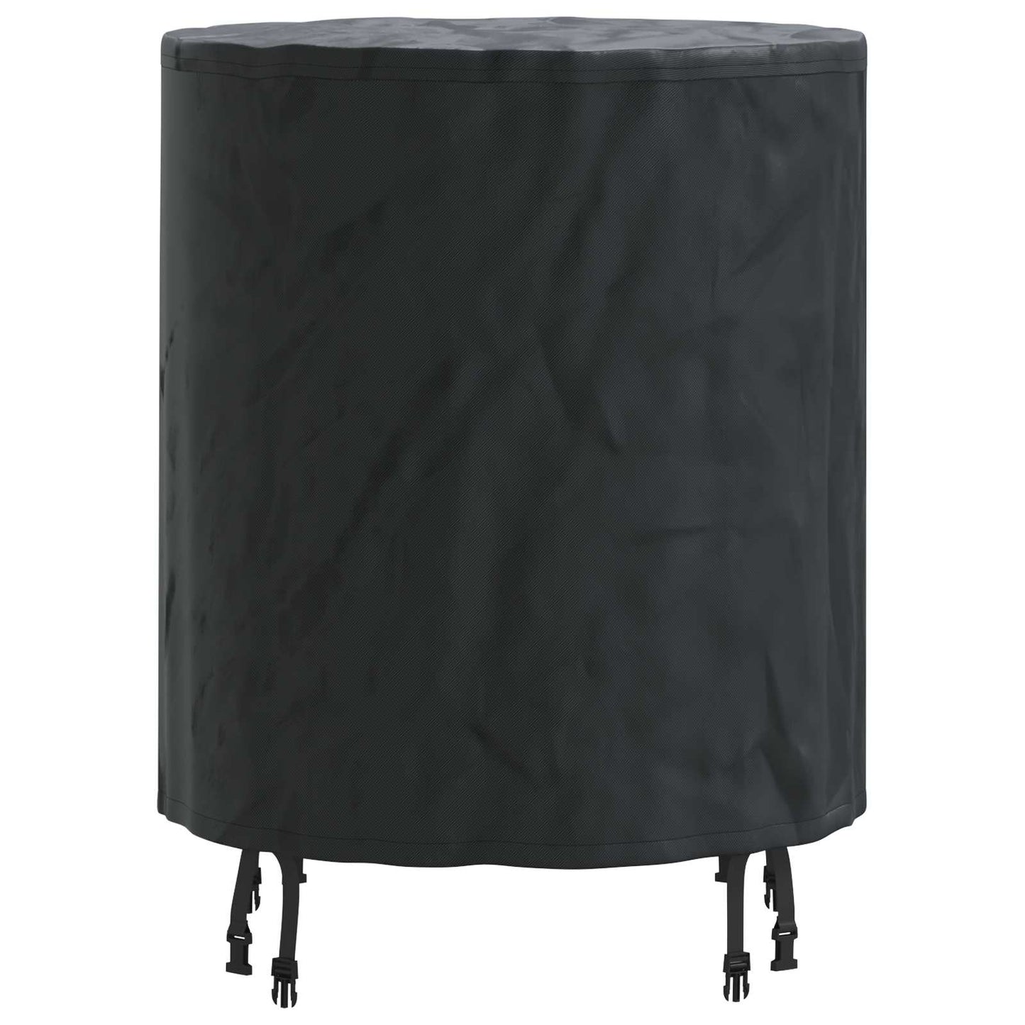 Table Cover 62 x 62 x 70 cm Fabric Round Waterproof Black