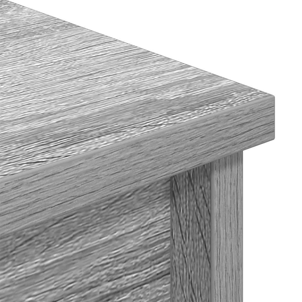 Highboard Grey Sonoma 37,5x35x180 cm Engineered Wood