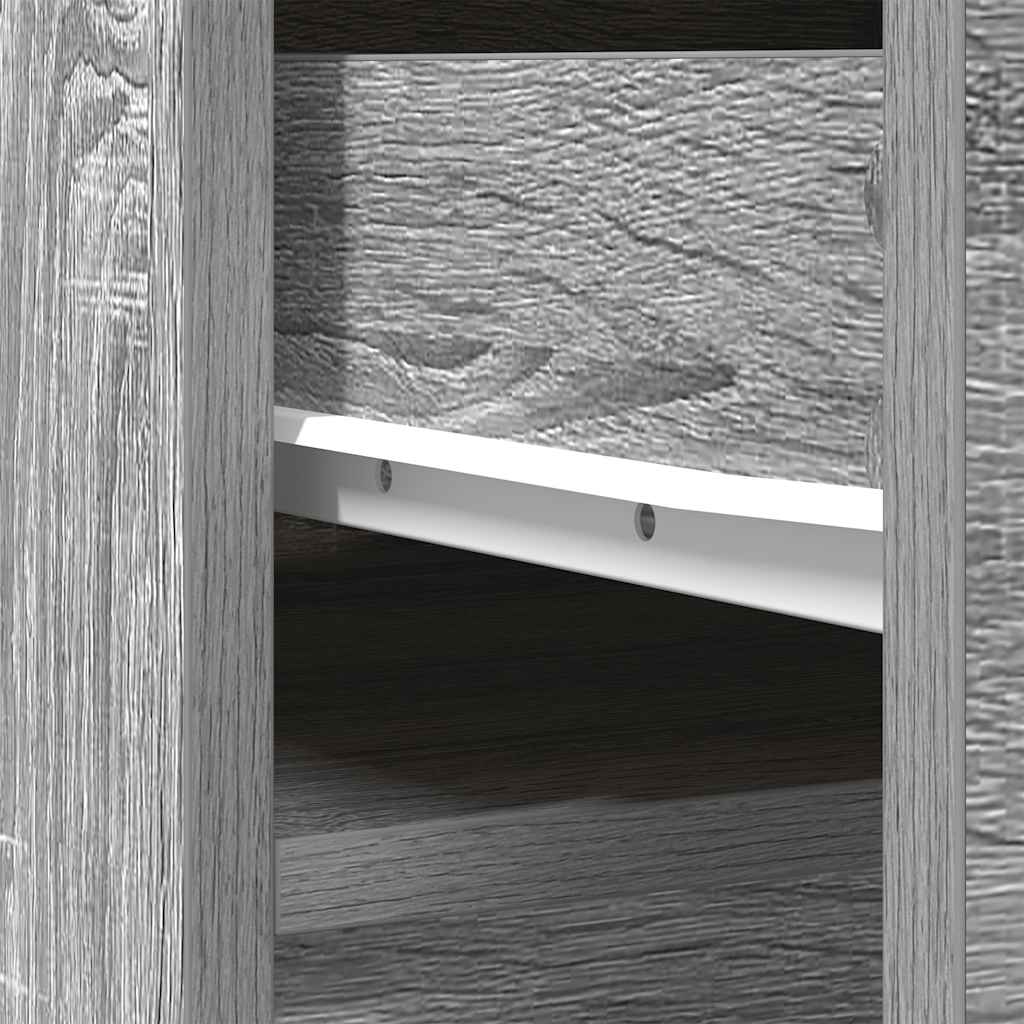Highboard Grey Sonoma 37,5x35x180 cm Engineered Wood