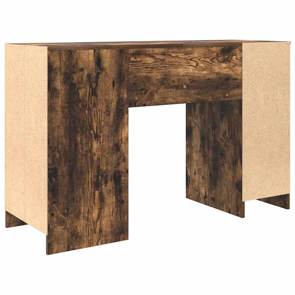 Desk Smoked Oak 120x42x76 cm Engineered Wood