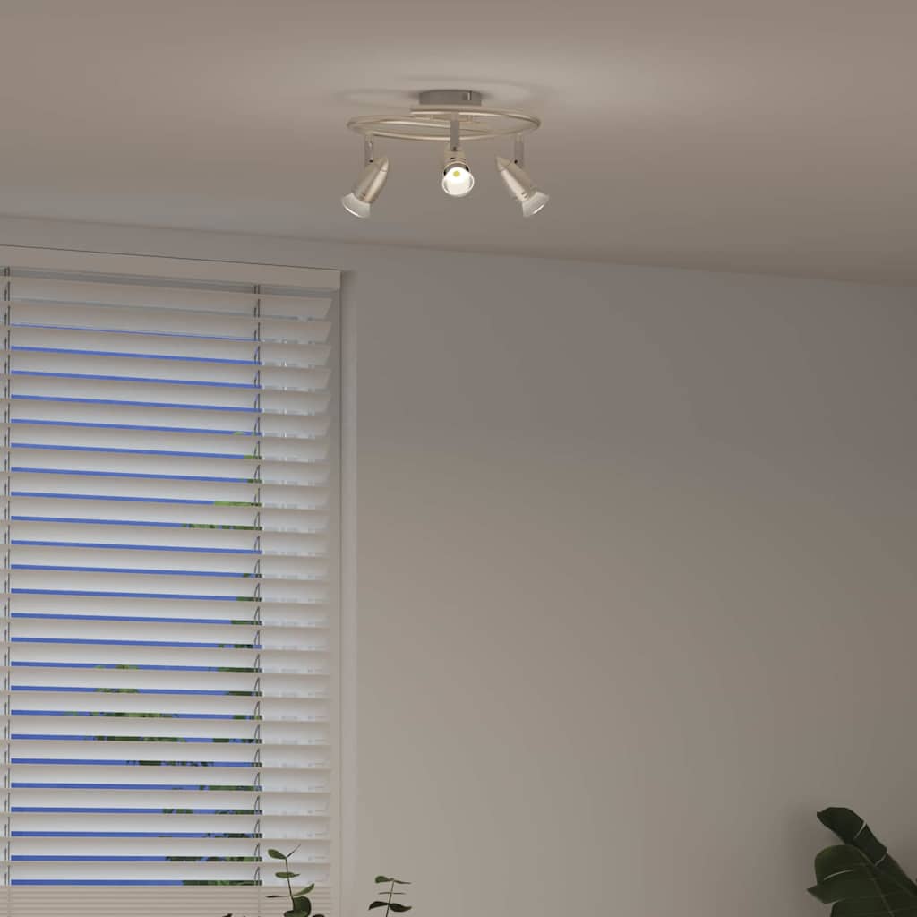 Ceiling Spotlight Nickel 24 x 22 x 12.5 cm Metal