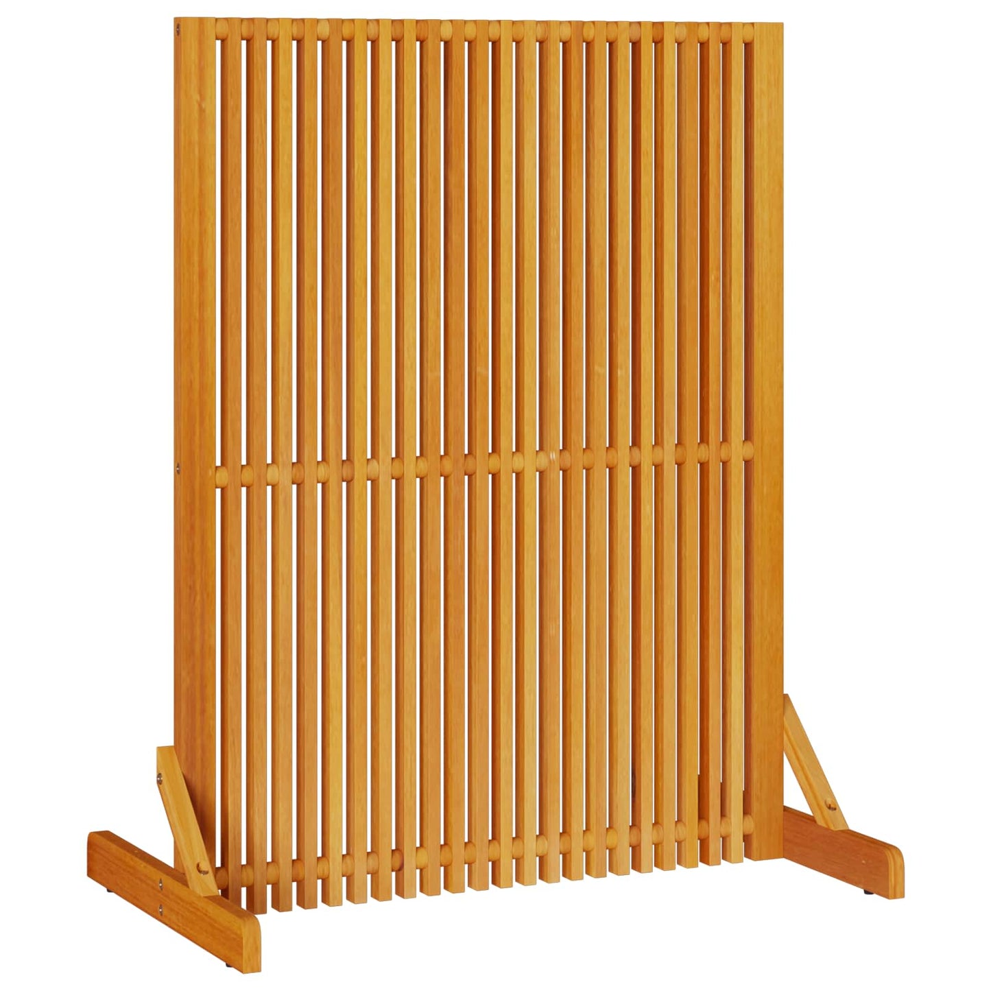Privacy Screen Brown 79.5 x 50 x 110 cm Solid Acacia Wood