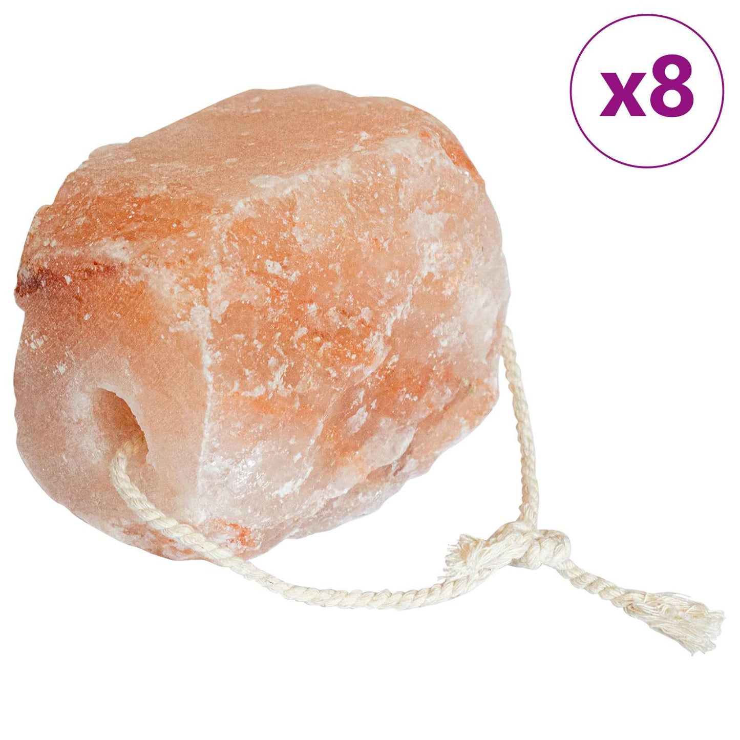 Salt Lick Stones 8 pcs Pink Rock Salt