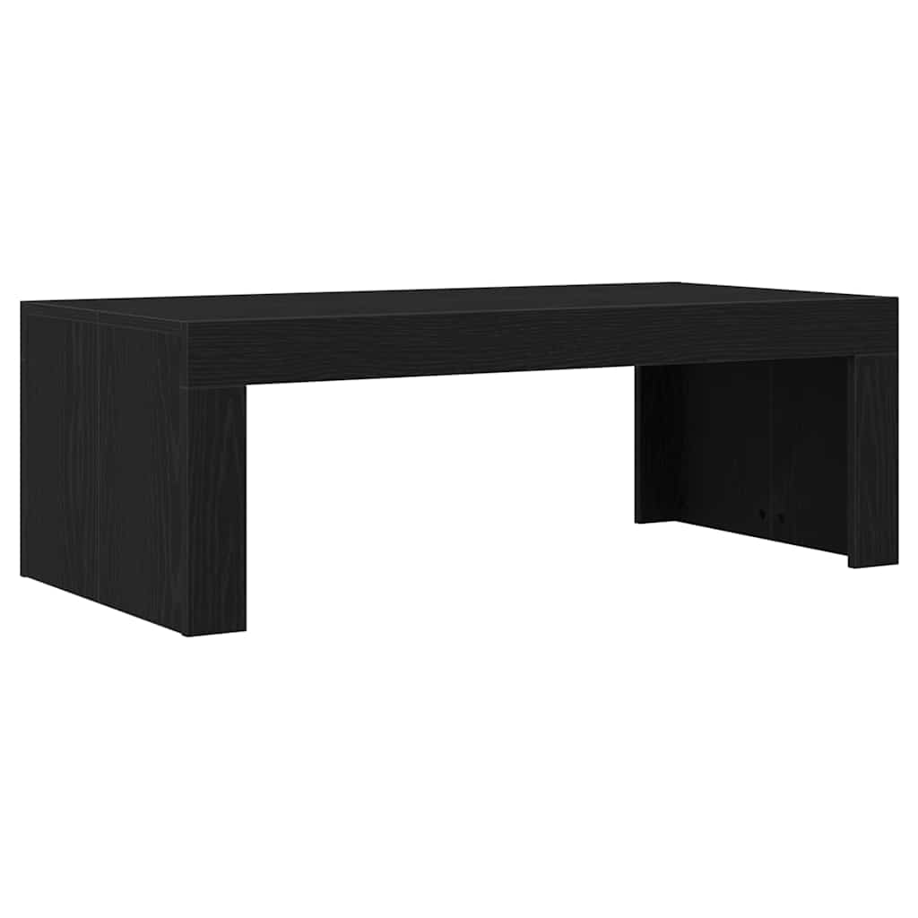 Coffee Table Black Oak 102 x 50 x 35 cm Engineered Wood