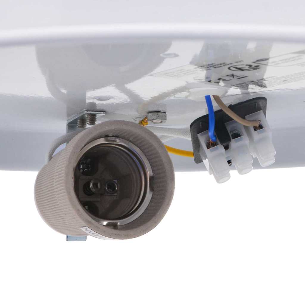 Ceiling Lamp with Spotlights Grey 30 x 30 x 13.5 cm Fabric