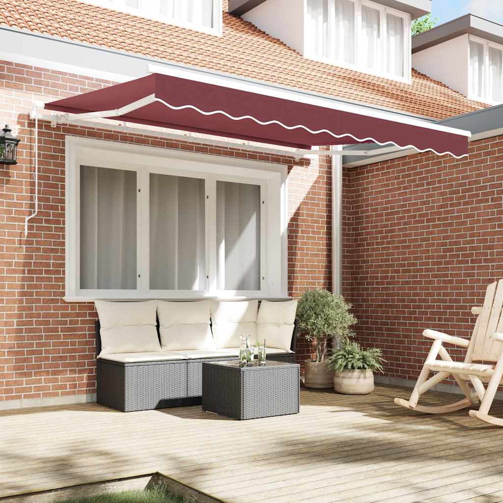 Awning Replacement Fabric Burgundy Red 280 x 195 cm Polyester