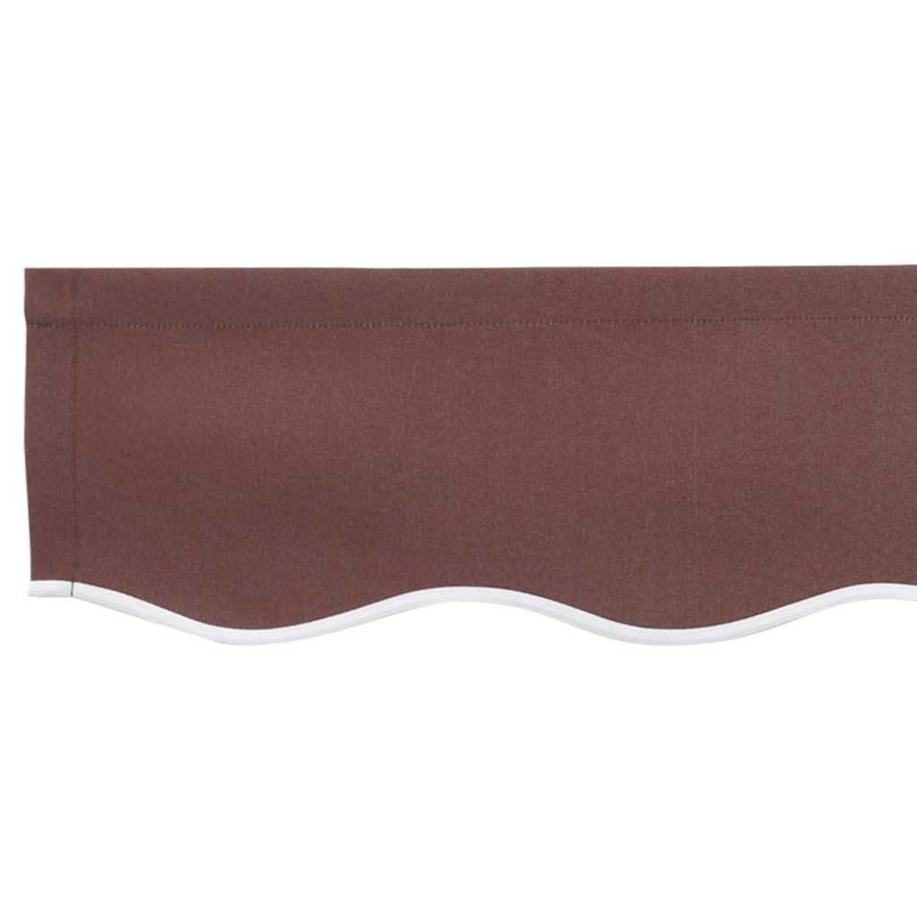 Awning Replacement Fabric Brown 380 x 195 cm Polyester