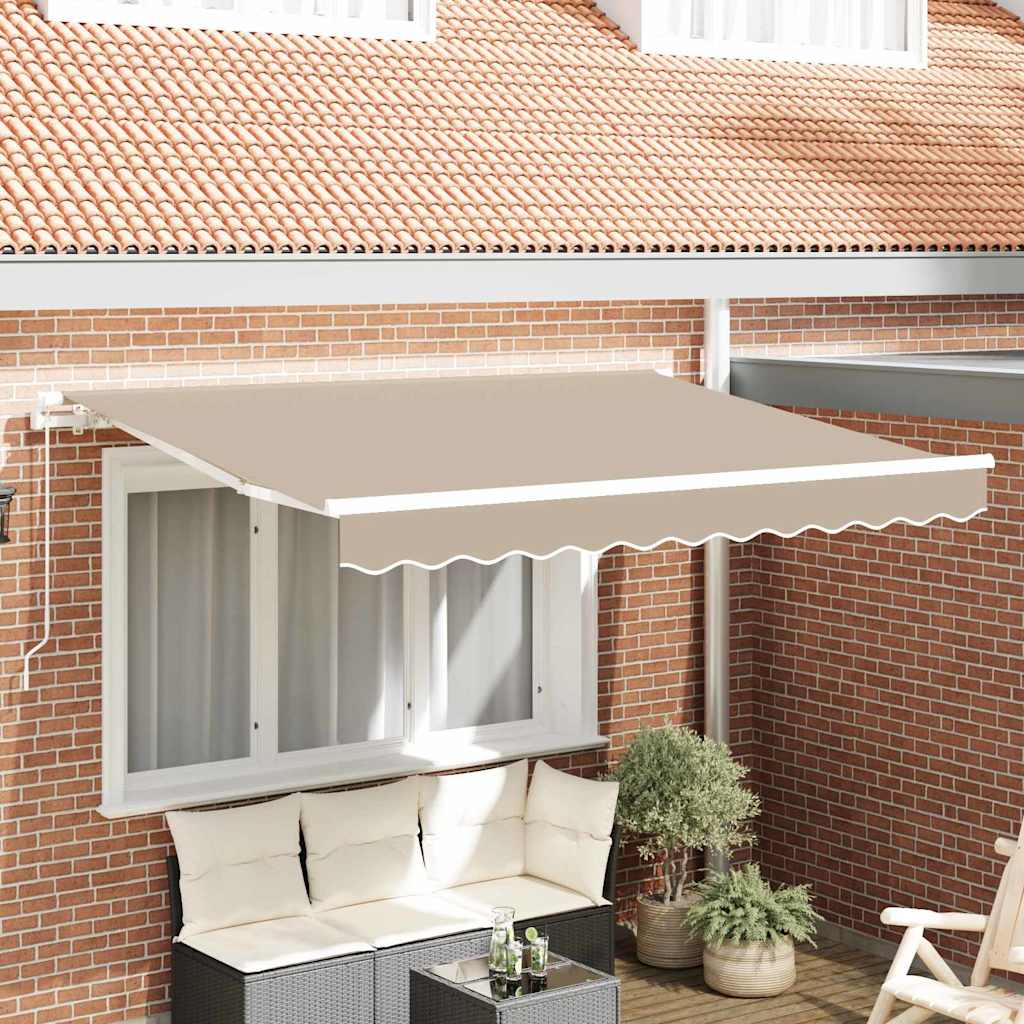 Awning Replacement Fabric Beige 330 x 195 cm Polyester
