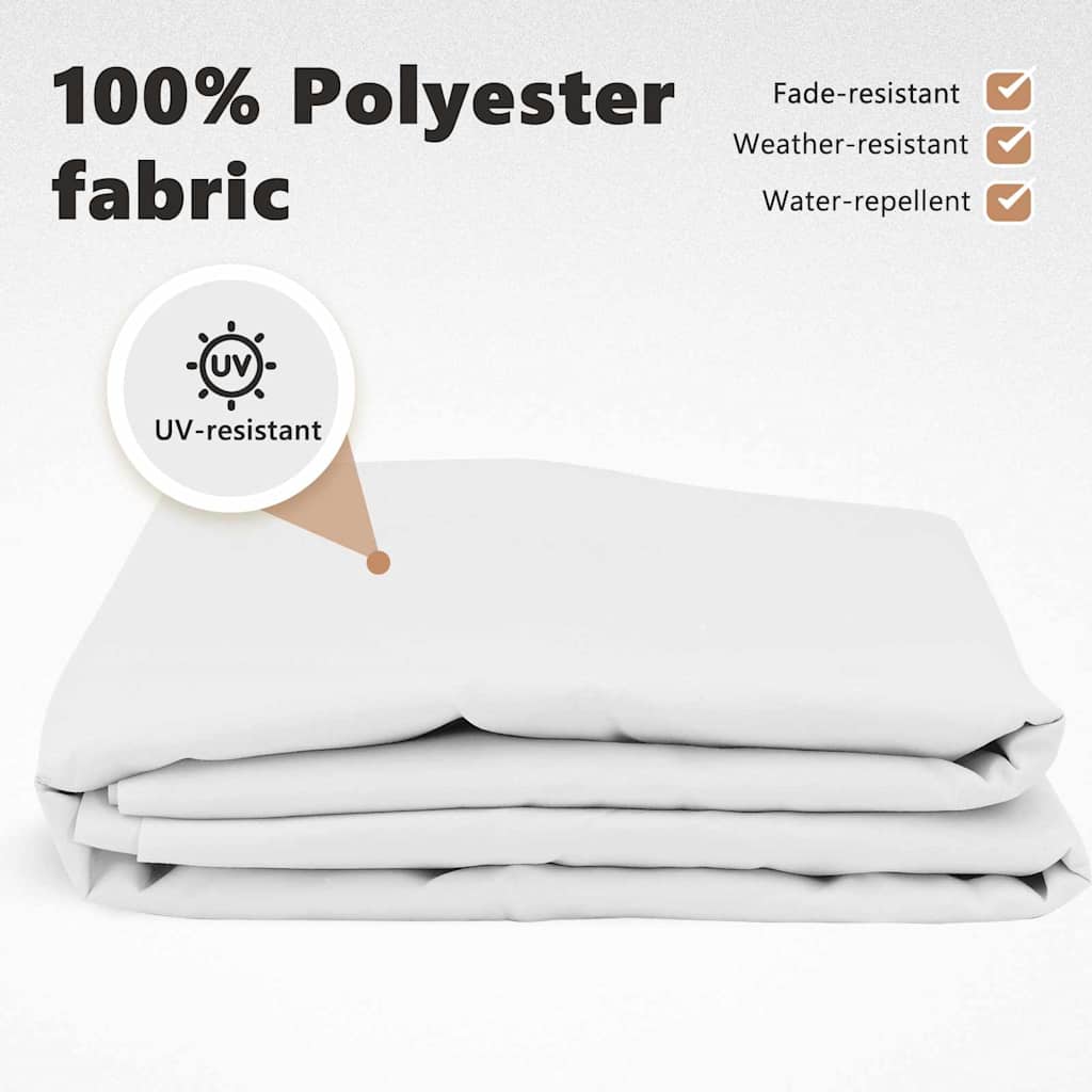 Awning Replacement Fabric White 580 x 295 cm Polyester