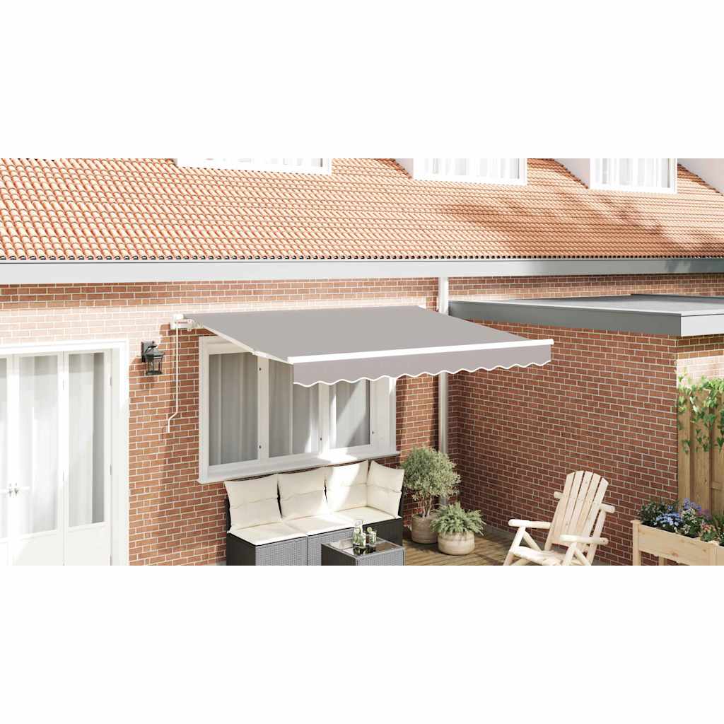 Awning Replacement Fabric Light Grey 280 x 245 cm Polyester