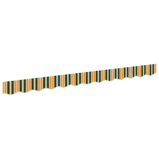 Awning Valance Replacement Green and yellow 330 x 20 cm