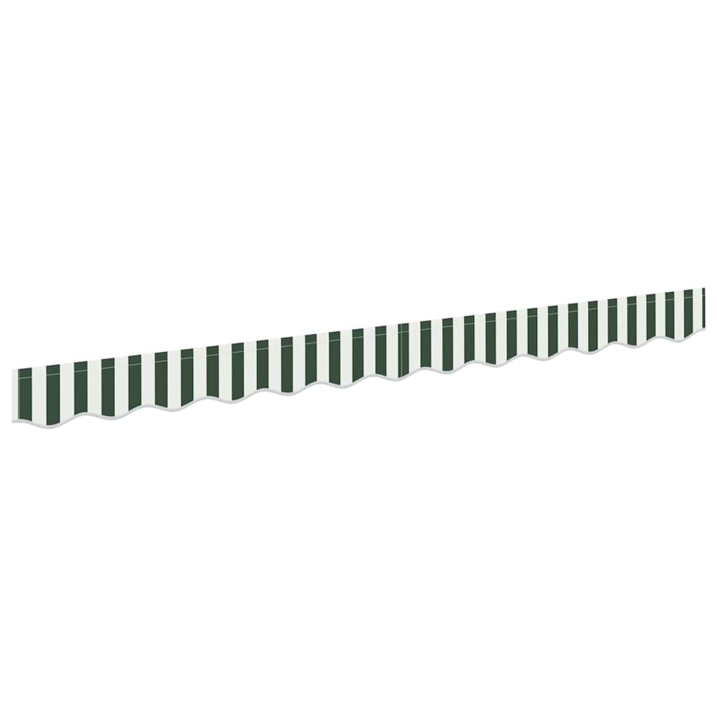 Awning Valance Replacement Green and White 280 x 20 cm