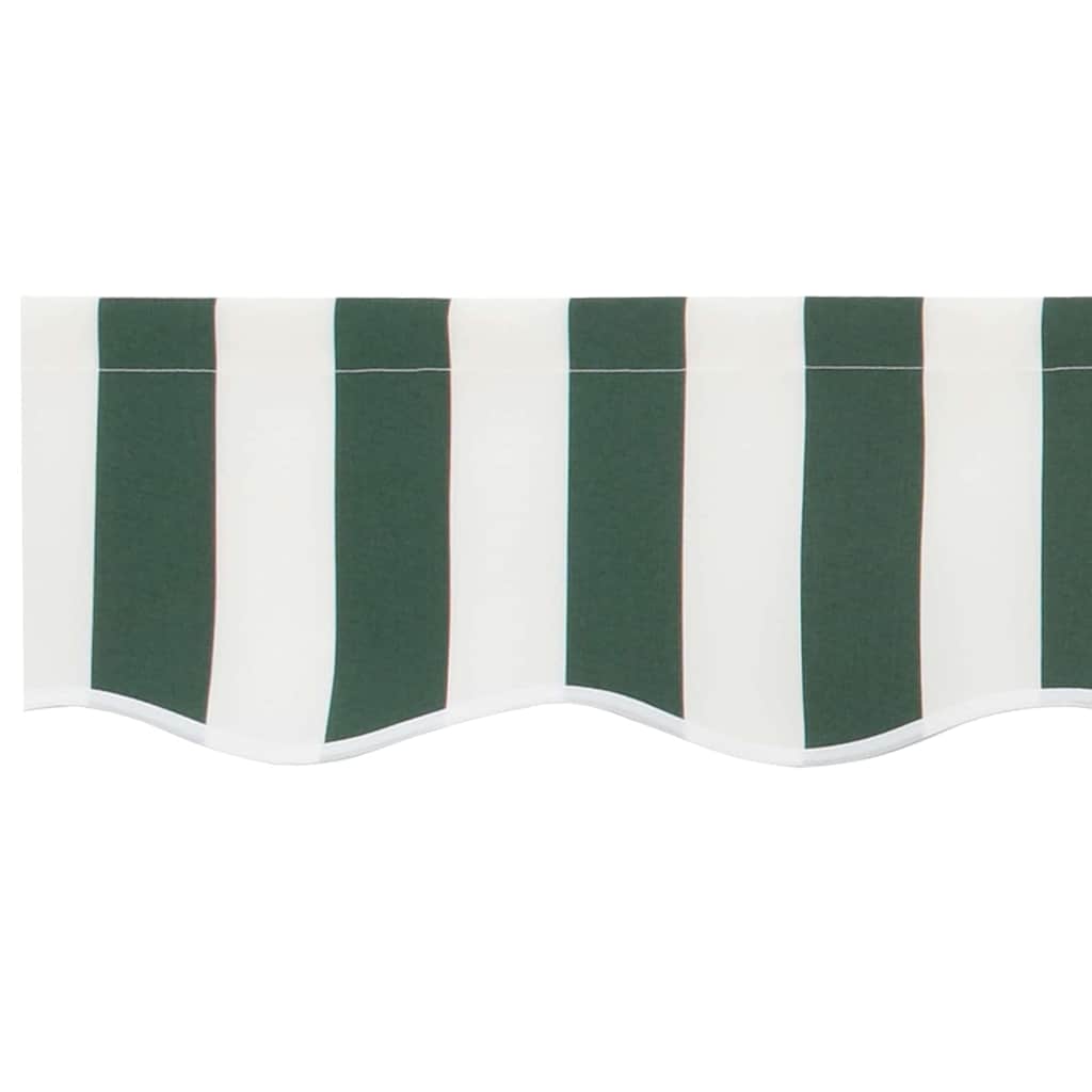 Awning Valance Replacement Green and White 430 x 20 cm