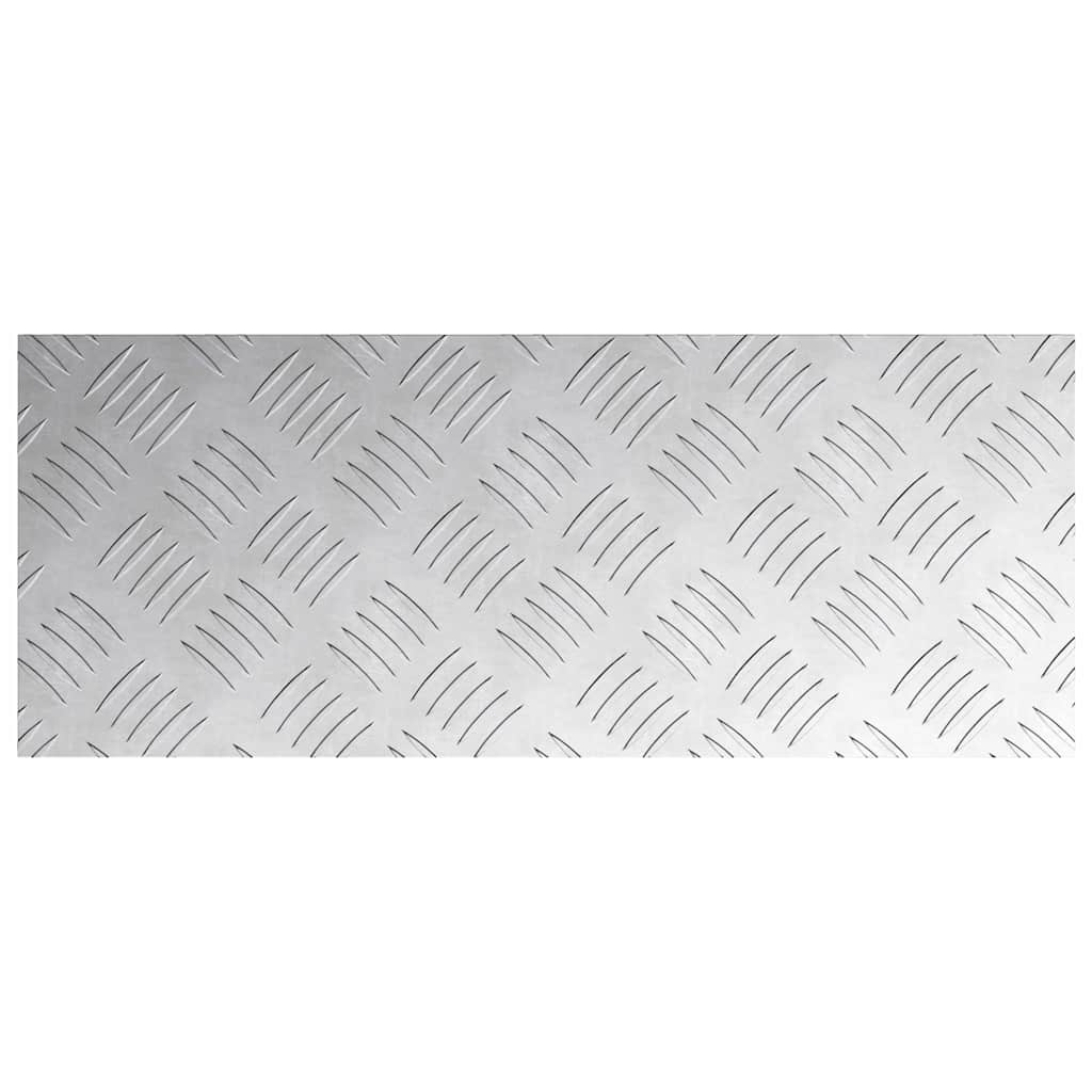 Stair Tread 4 pcs 50 x 20 cm Silver Aluminium Rectangular